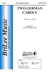 Two German Carols Two-Part choral sheet music cover